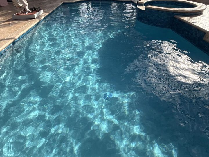 Clean, clear pool water after a weekly service visit